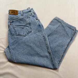 Vintage 90's Levi's Men's Loose Fit 545 Light Wash Denim Jeans FLAW See Descript